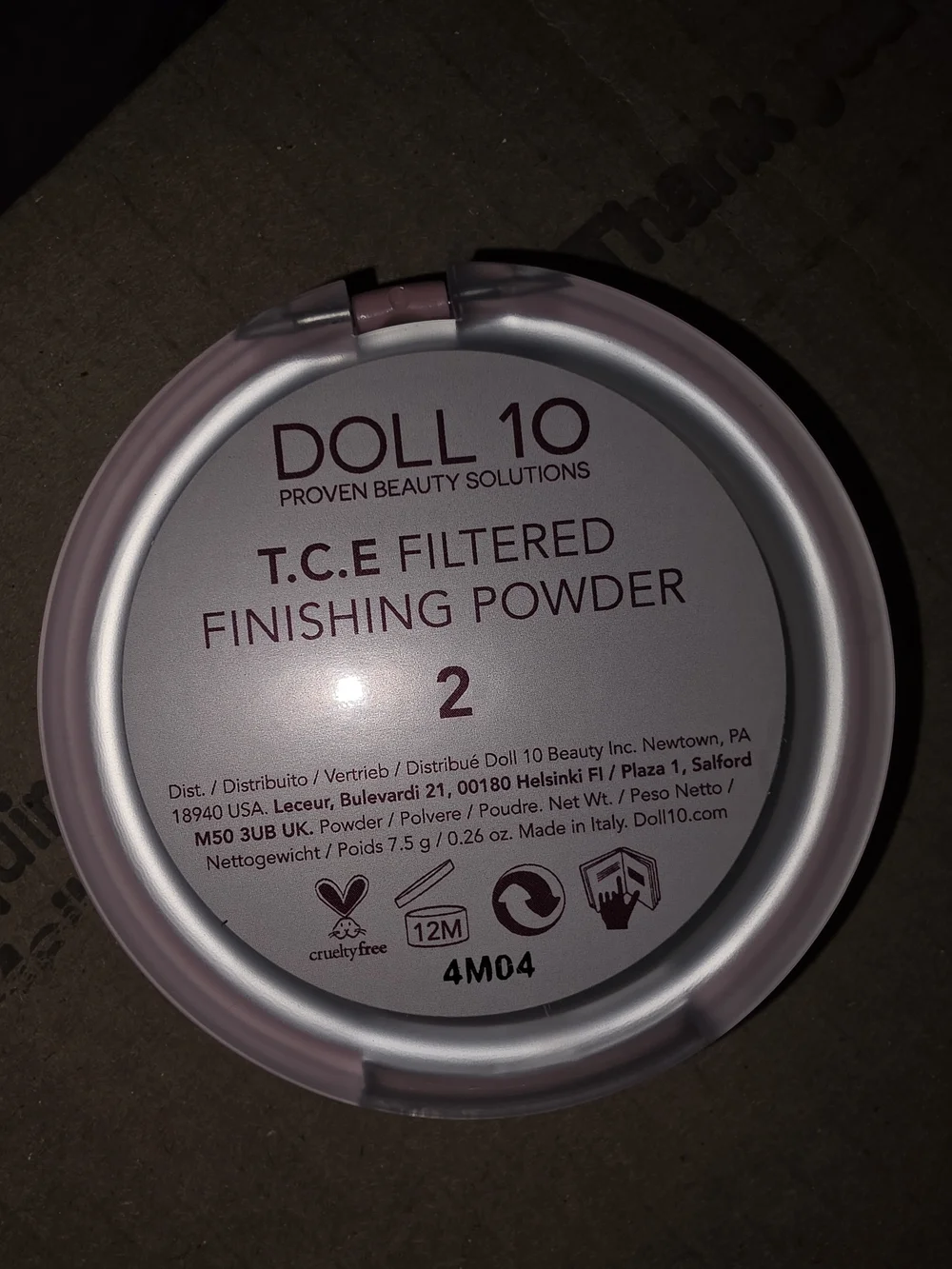 Doll 10 T.C.E Filtered Finishing Powder - Shade 2